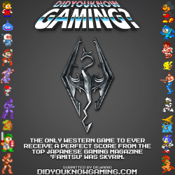 didyouknowgaming:  The Elder Scrolls V: Skyrim.http://en.wikipedia.org/wiki/Famitsu#Scoring