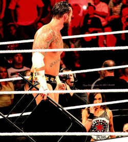 Punk is bulging! Must be because of AJ :P