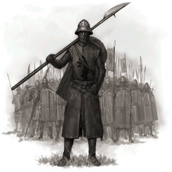 combidreams:  Rhodok Sergeants, Mount and Blade Concept Art.