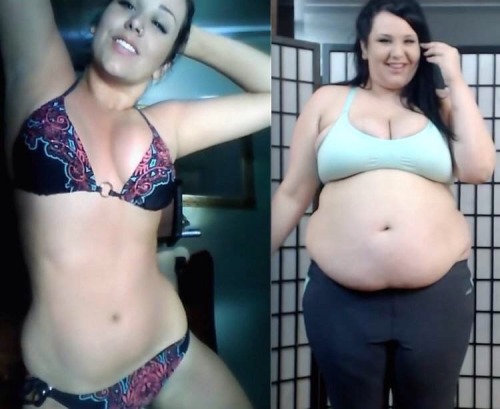 cl6672:  iamironbull:  omgdotti:  Wow look at how happy she is now sheâ€™s fat x  muffin :3  sexy transformation ;) 