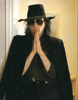 post-punker:  Andrew Eldritch of The Sisters Of Mercy 