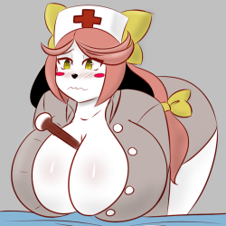 theycallhimcake:  neohajime:@theycallhimcake Nurse Holly is here