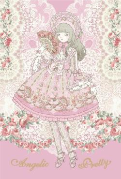 sucre-dolls:Belle Epoque Rose series by Angelic Pretty /Illustration