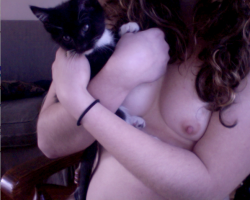 filthyalice:  boobs and KITTENS <3333