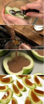 artistic-wolf-pup:  culinaryconfessional:   Easy caramel apples
