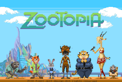 pixeljeff:  Welcome to Zootopia! Zootopia pixel art 2016 