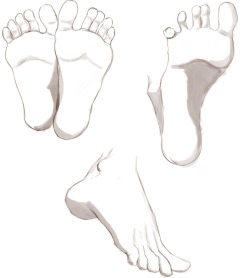 Foot practice, because I’m not so good at drawing feet. I hate