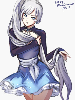   Sketch 321 - Weiss Schnee (RWBY)  Commission meSupport me on