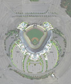 ladodgers:  Aerial view of Dodger Stadium upgrades expected