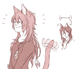 natsukiplease:  kitties for twitter. mink did his hair and aoba