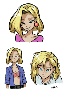 iancsamson: Sketch Batch! This time, got some Android 18, some