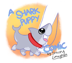 fireandshellamari:  Wrap up warm! Shark Puppy by Stacey Lenaghan