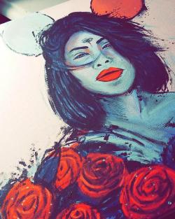 cre-aa-tor:  Goodnight and good morning  #dallasartist #selenaquintanilla