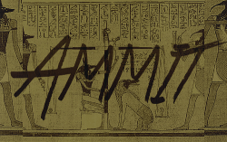 tenyeardrunks:  ➥ Egyptian Mythology  Ammit  (“devourer”