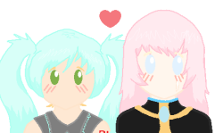  Cera and Hailey cosplaying as Miku and Luka   oMGGGGG YOU CLEVER
