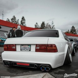 stancenation:  Our @air_lift_performance equipped Lexus LS400.