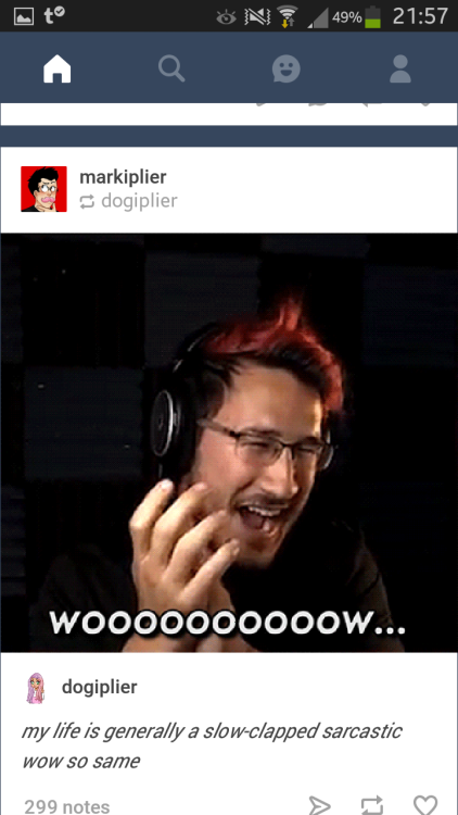 domdombogi:  This is literally my whole feed Thanks @markiplier (Not like it bothers me but still