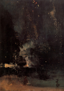 balgaburok:  James Whistler, Nocturne in Black and Gold, the