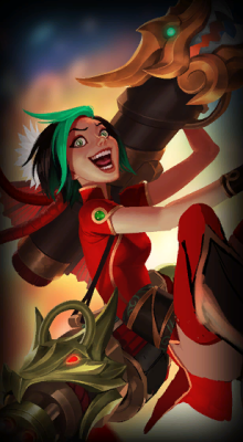 lol-skin-ideas:  Upcoming skin : Firecracker Jinx (better view)