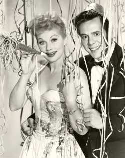 for-redheads:  I Love Lucy - Lucy and Desi Happy New Year!