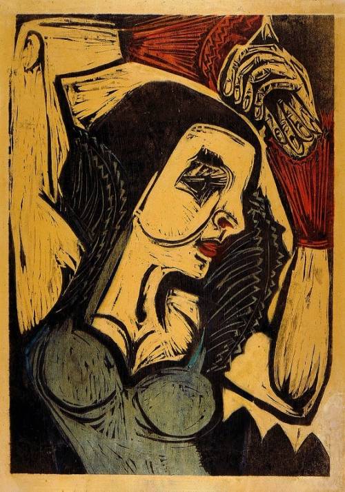 Ernst Ludwig Kirchner, Poster of Nina Hard, 1921 Nudes &