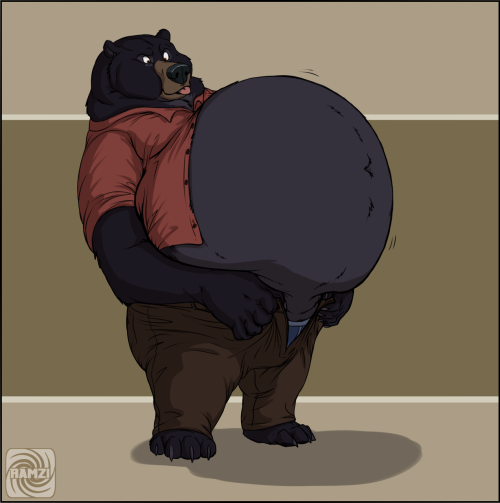 poofypuffs:  Artist appreciation post! This time it’s RAMZI, who’s fairly new to FA. Go say hi! Like with a few other recent posts, not all of it is inflation (in fact, most of it is fat), but his belly shapes are just so good <3 