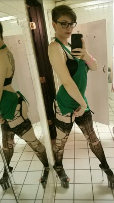 grumpyfluff:  My slutty barista look for work halloween. 