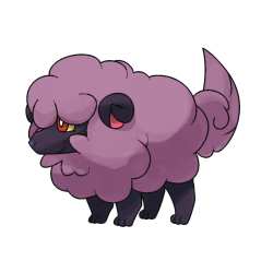 otakuman-san:  Woolcub - Black Sheep Pokemon - Fairy type Howoolf