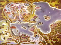 thekawaiidisneydork:   °o°  A Vintage Map of Walt Disney World!