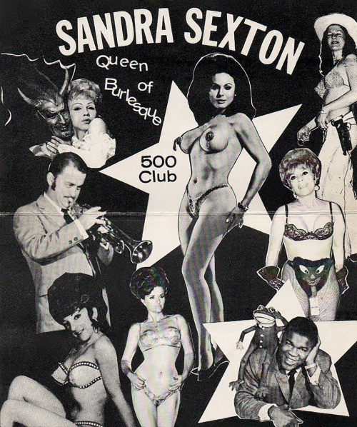 Vintage 60′s-era promo postcard from the famed ‘500 Club’; located in the heart of New Orleans’ famed “French Quarter”..  The nightclub was owned and operated by Leon Prima up until the mid-1950′s.. The  interior of the postcard promotes