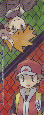 pokescans:  Red/Green bookmark, 2012. 