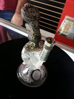 missmarijane:  Tribute to Chris Buddha. Hand carved bubbler with