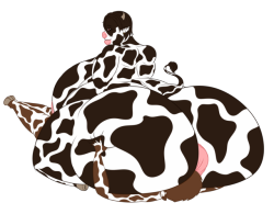   Facestitting Cow Mom  