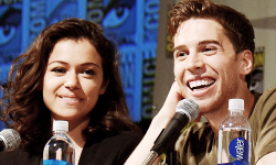 fuckyesorphanblack:  Tatiana Maslany and Jordan Gavaris attend