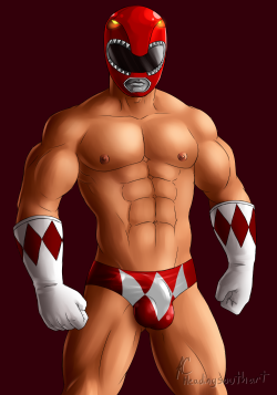 got-to-love-gay-men:  headingsouthart:  Commission: Red Ranger