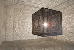 itscolossal:  Intersections: An Ornately Carved Wood Cube Projects