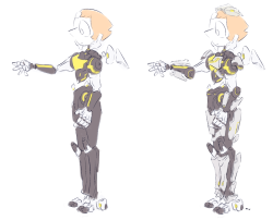 mikanwater:  quick sketch of promethean pearl’s armor design!