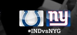 kickoffcoverage:  INDIANAPOLIS COLTS at NEW YORK GIANTSTonight