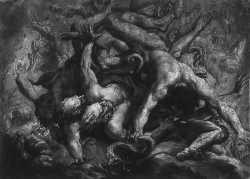 scribe4haxan:The Fall of the Damned (c. 1625-30 / Pen, brown