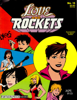 Love and Rockets No. 13 (Fantagraphics, 1985). Cover art by Jaime