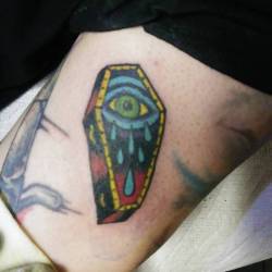 Coffin  Thank youu.    #ink #tattoos #chelsea #boston  #ravenseyeink