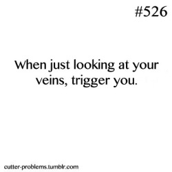 cutter-problems:    When just looking at your veins, trigger