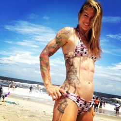 noisytattoogirls:  Christmas Abbott, CrossFit Athlete and coach