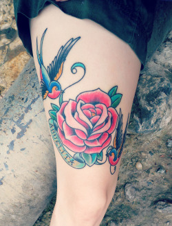 fuckyeahtattoos:  This is my third tattoo, it was done by MOREL