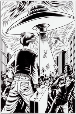 fantagraphics:  thebristolboard:  UFO illustration by Charles