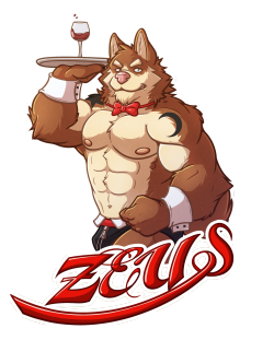 chocofoxcolin:  badge commission for   ZeusxCode a big muscle