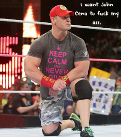 wrestlingssexconfessions:  I want John Cena to fuck my ass. 