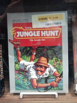 heck-yeah-old-tech:  Jungle Hunt by Atari for the 2600, in its