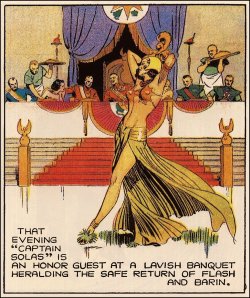 Flash Gordon comic strip panel.