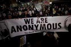 We are Anonymous. We are Legion. We do not forgive. We do not